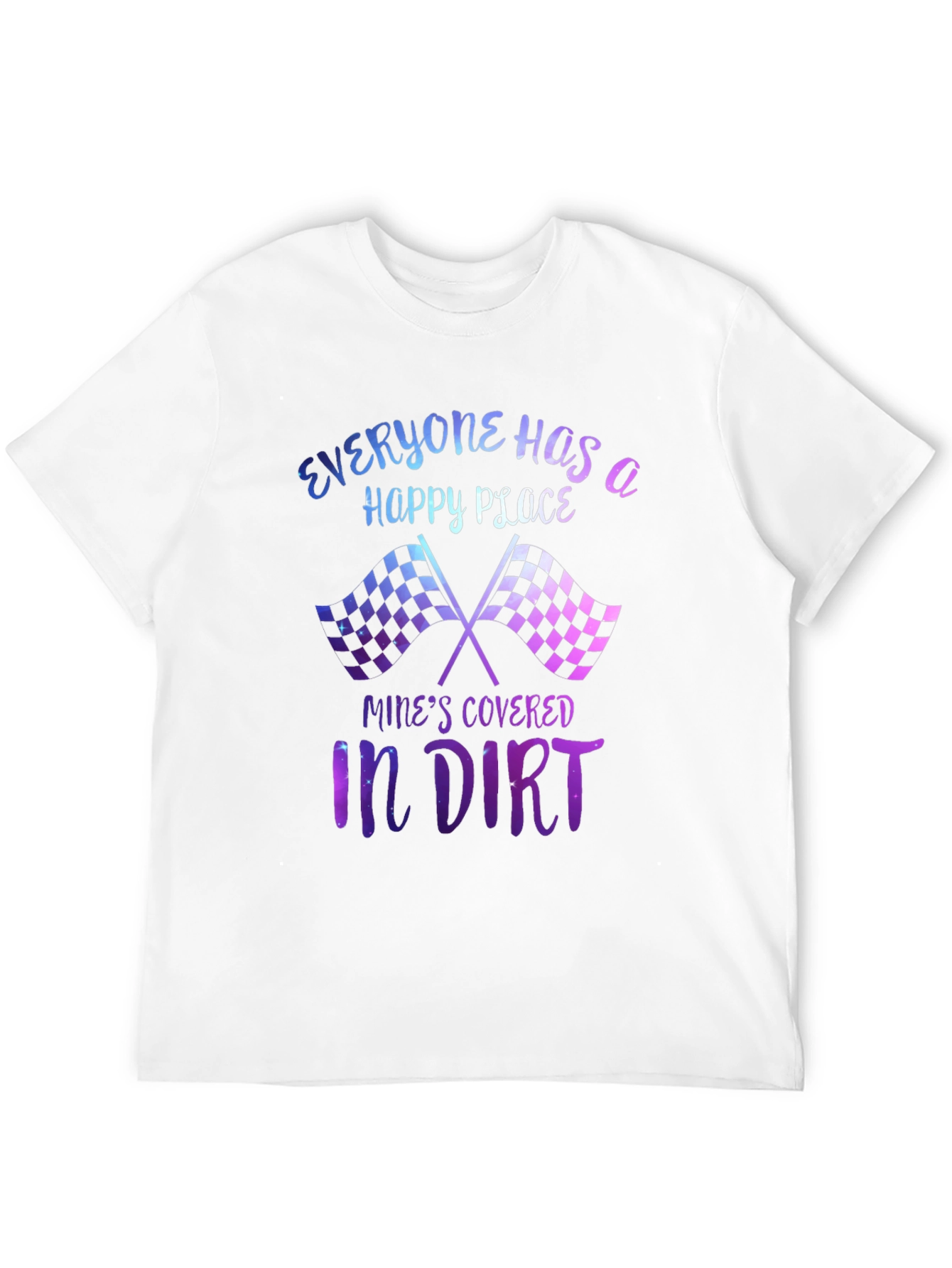 Everyone Has a Happy Place Dirt Track Racing T-Shirt