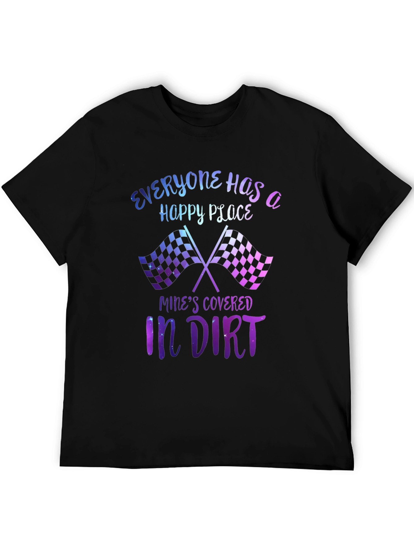 Everyone Has a Happy Place Dirt Track Racing T-Shirt