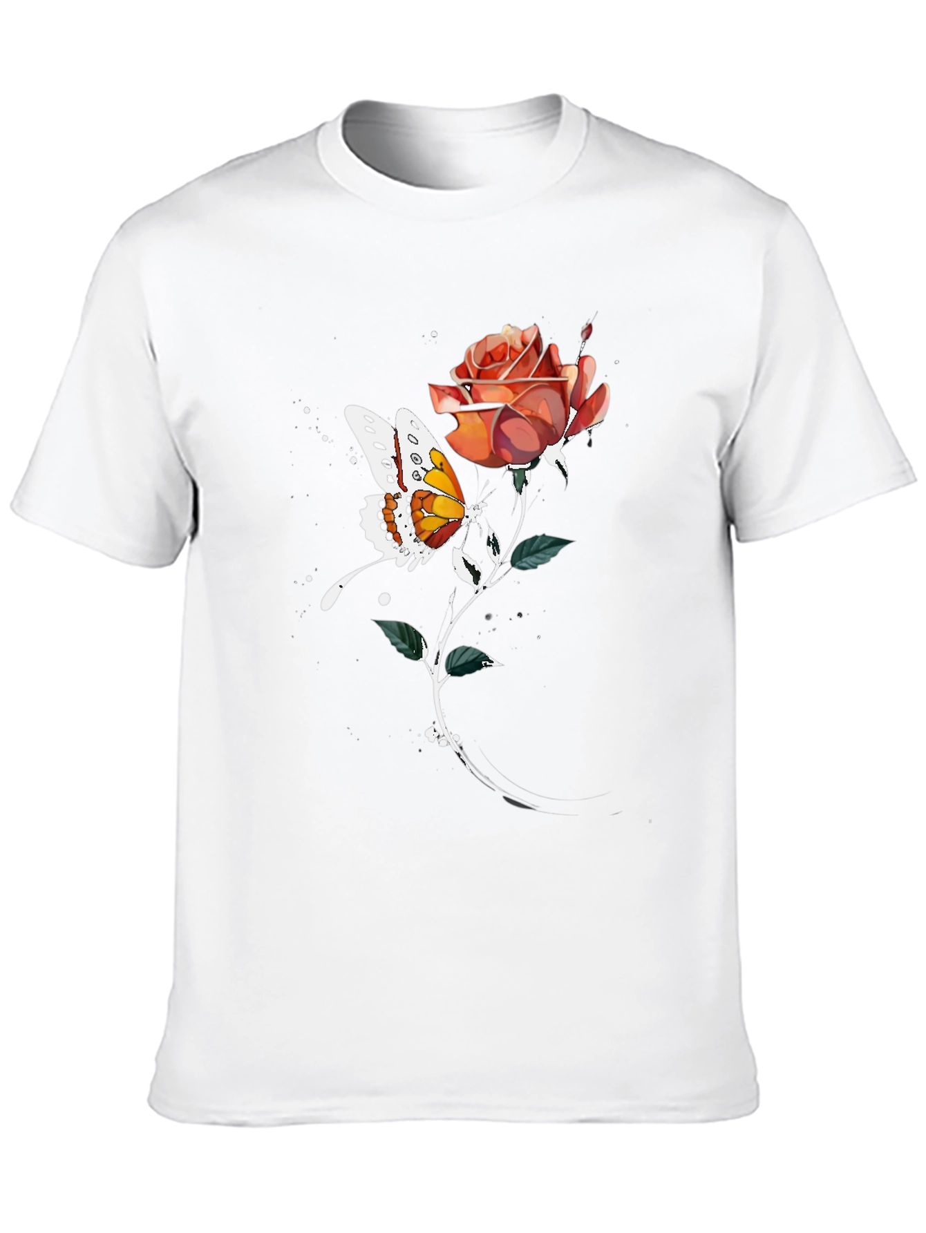 Butterfly Rose Graphic Tee