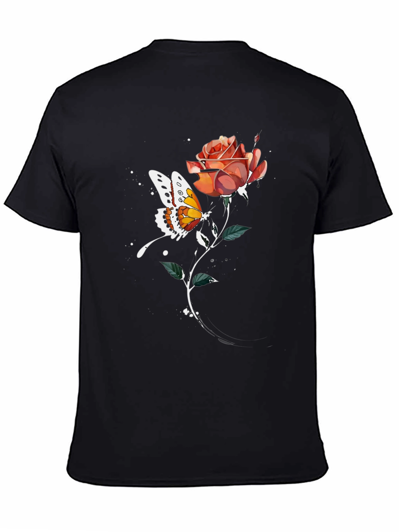 Butterfly Rose Graphic Tee