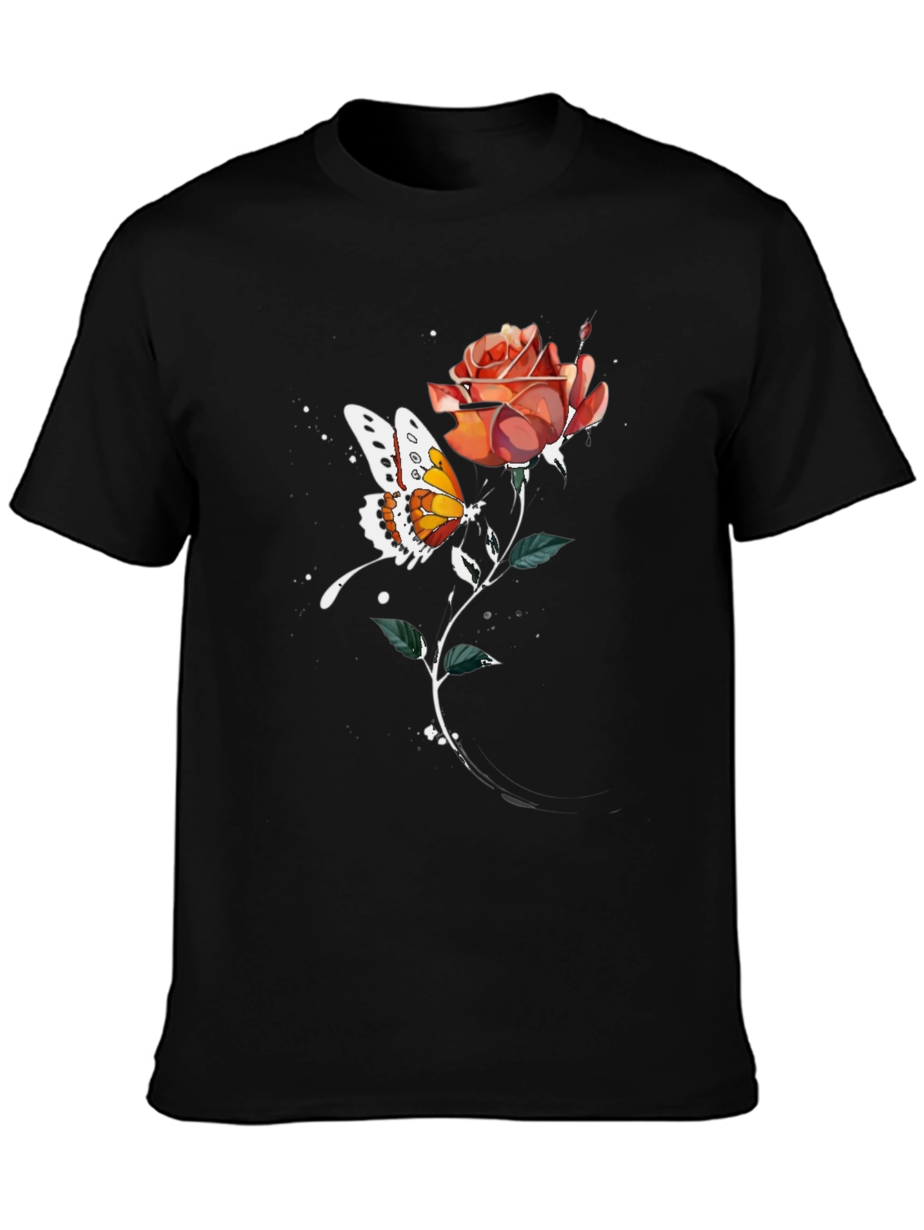 Butterfly Rose Graphic Tee