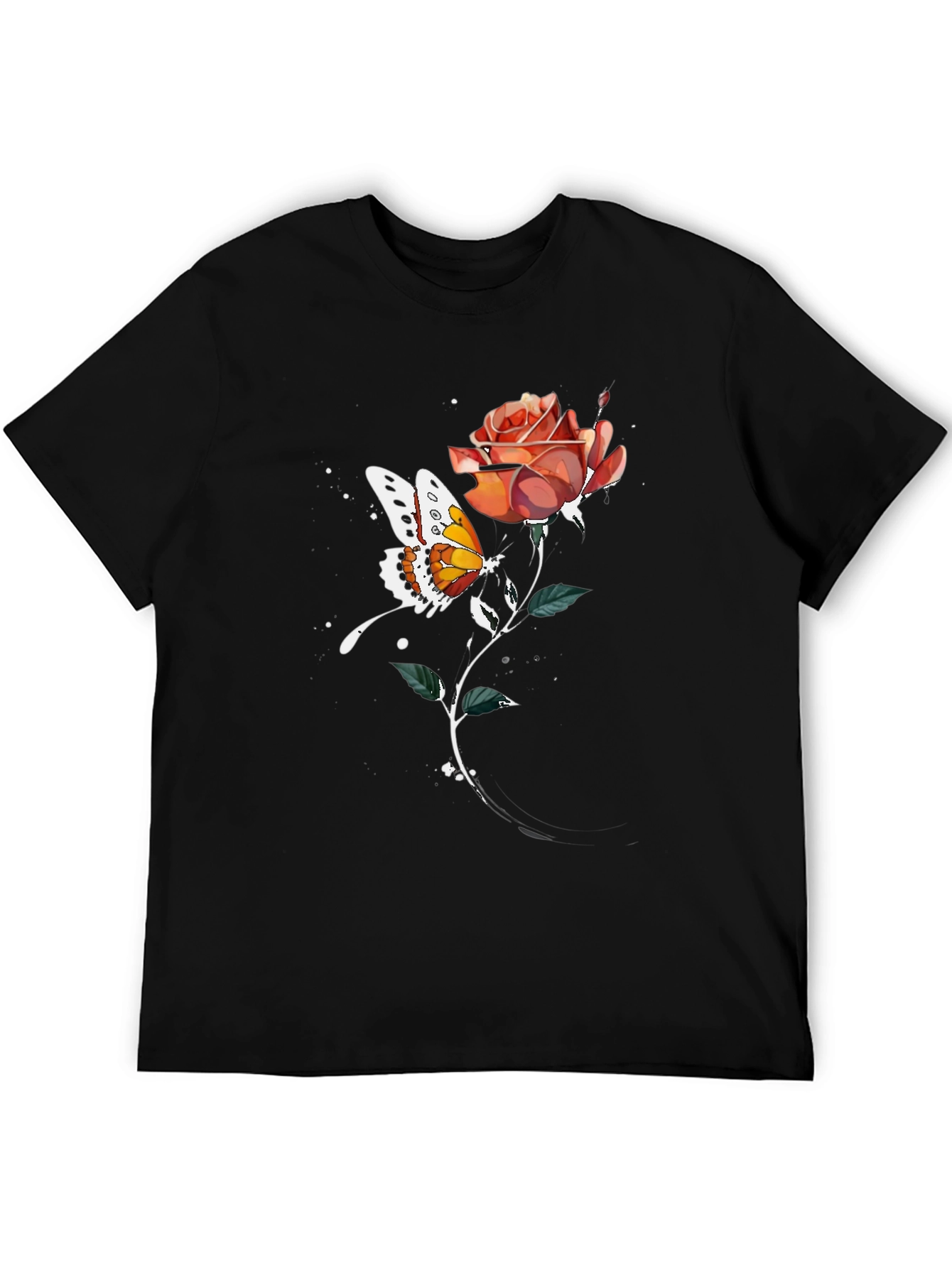Butterfly Rose Graphic Tee