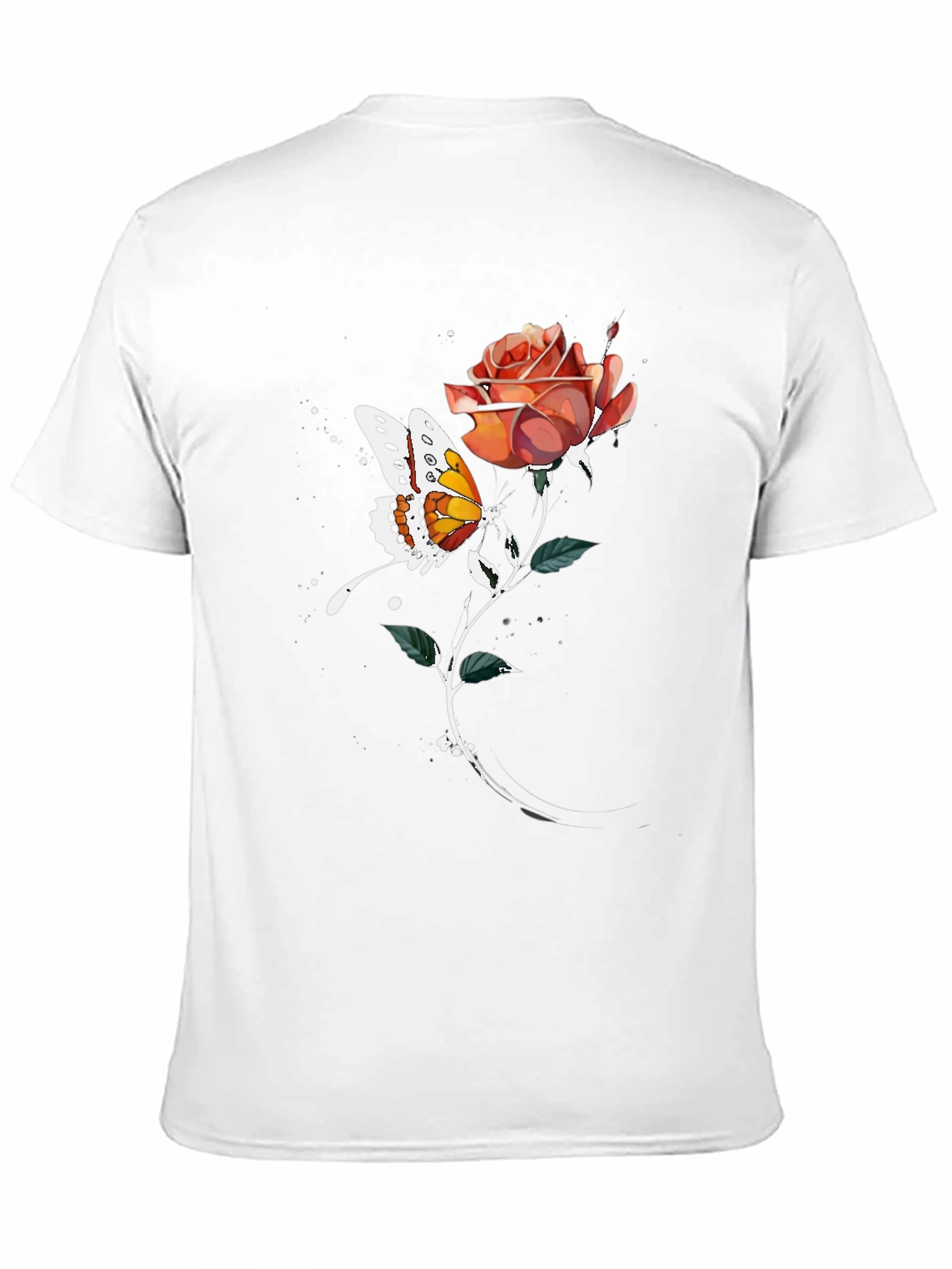Butterfly Rose Graphic Tee