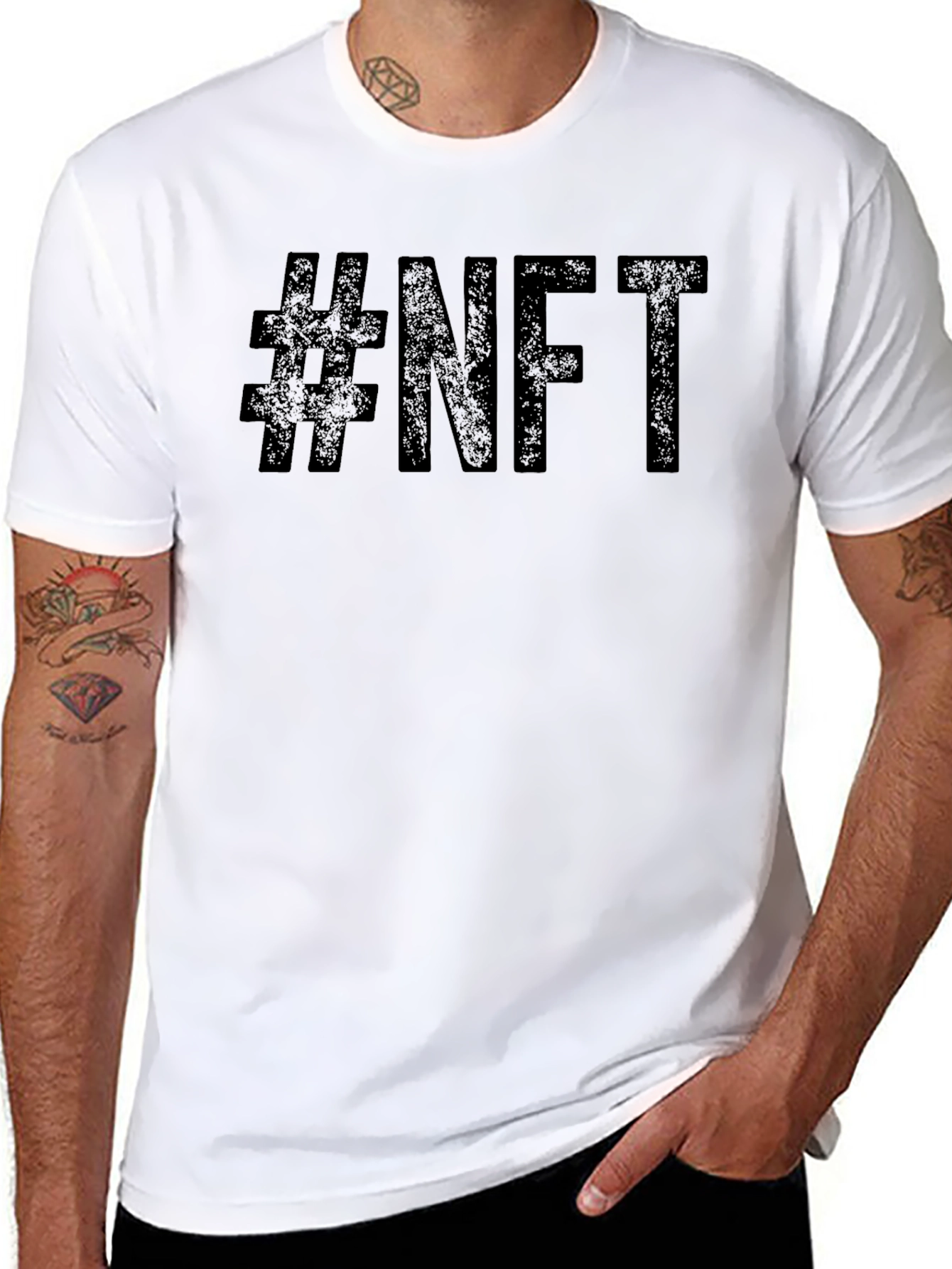 #NFT Black T-Shirt - Crypto Fashion