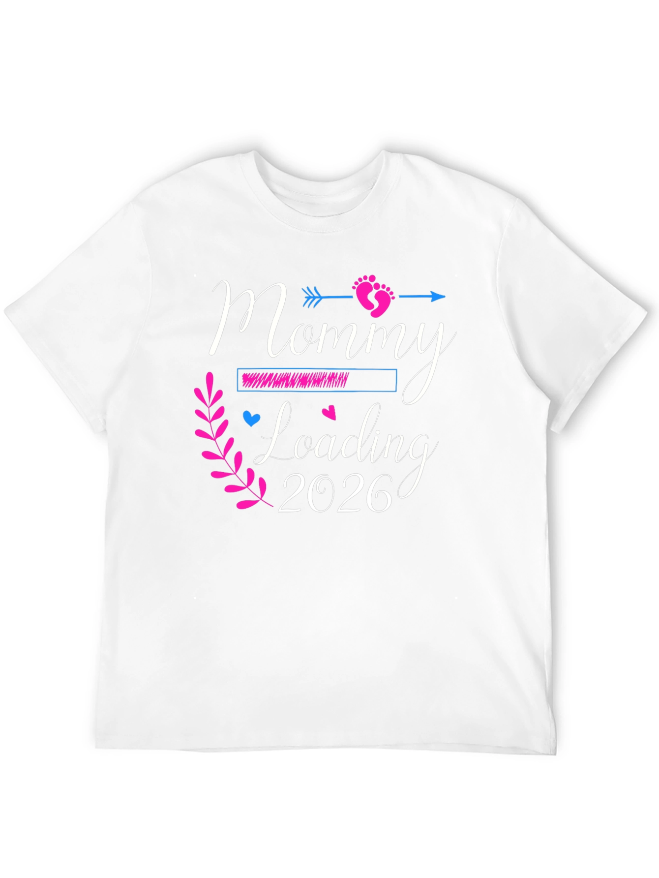 Mommy Loading 2026 Pregnancy Announcement T-Shirt