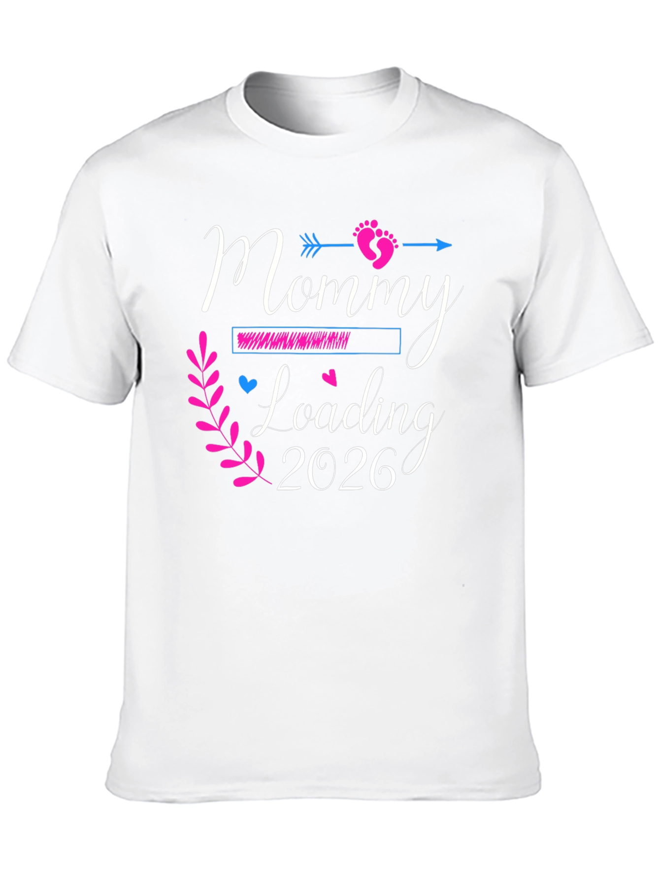 Mommy Loading 2026 Pregnancy Announcement T-Shirt