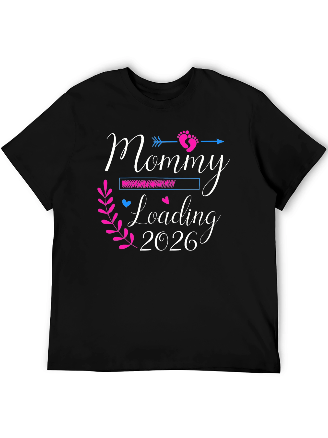 Mommy Loading 2026 Pregnancy Announcement T-Shirt