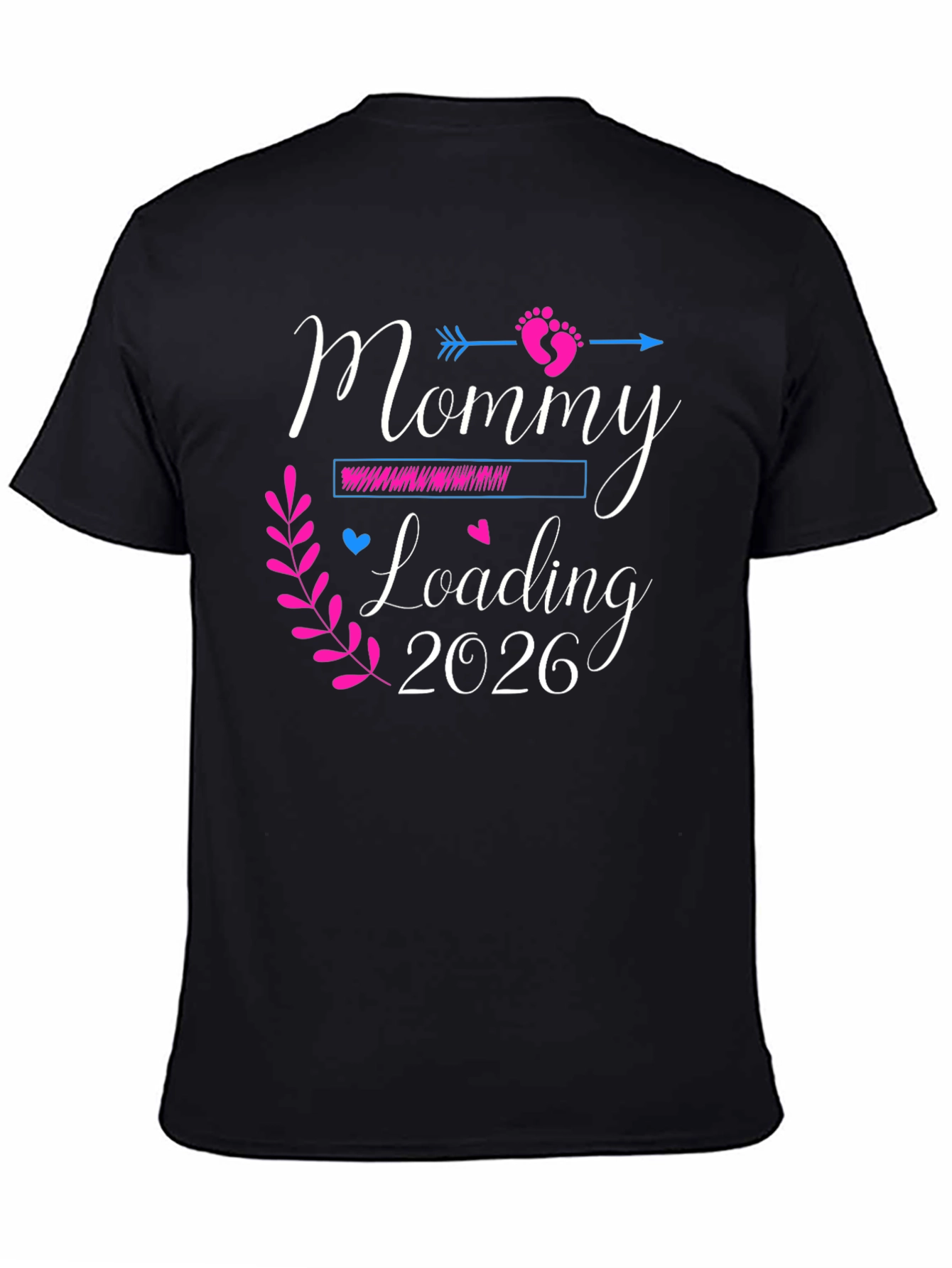 Mommy Loading 2026 Pregnancy Announcement T-Shirt