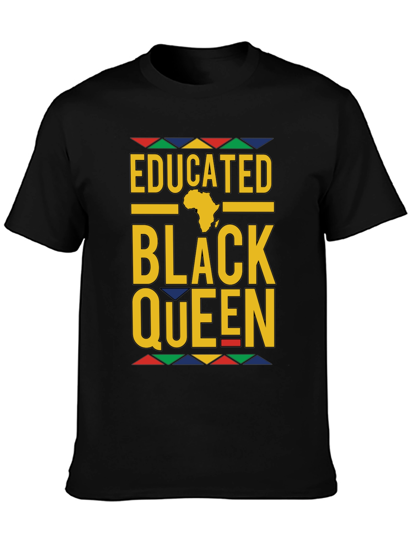 Educated Black Queen Graphic Tee - Stylish Pride