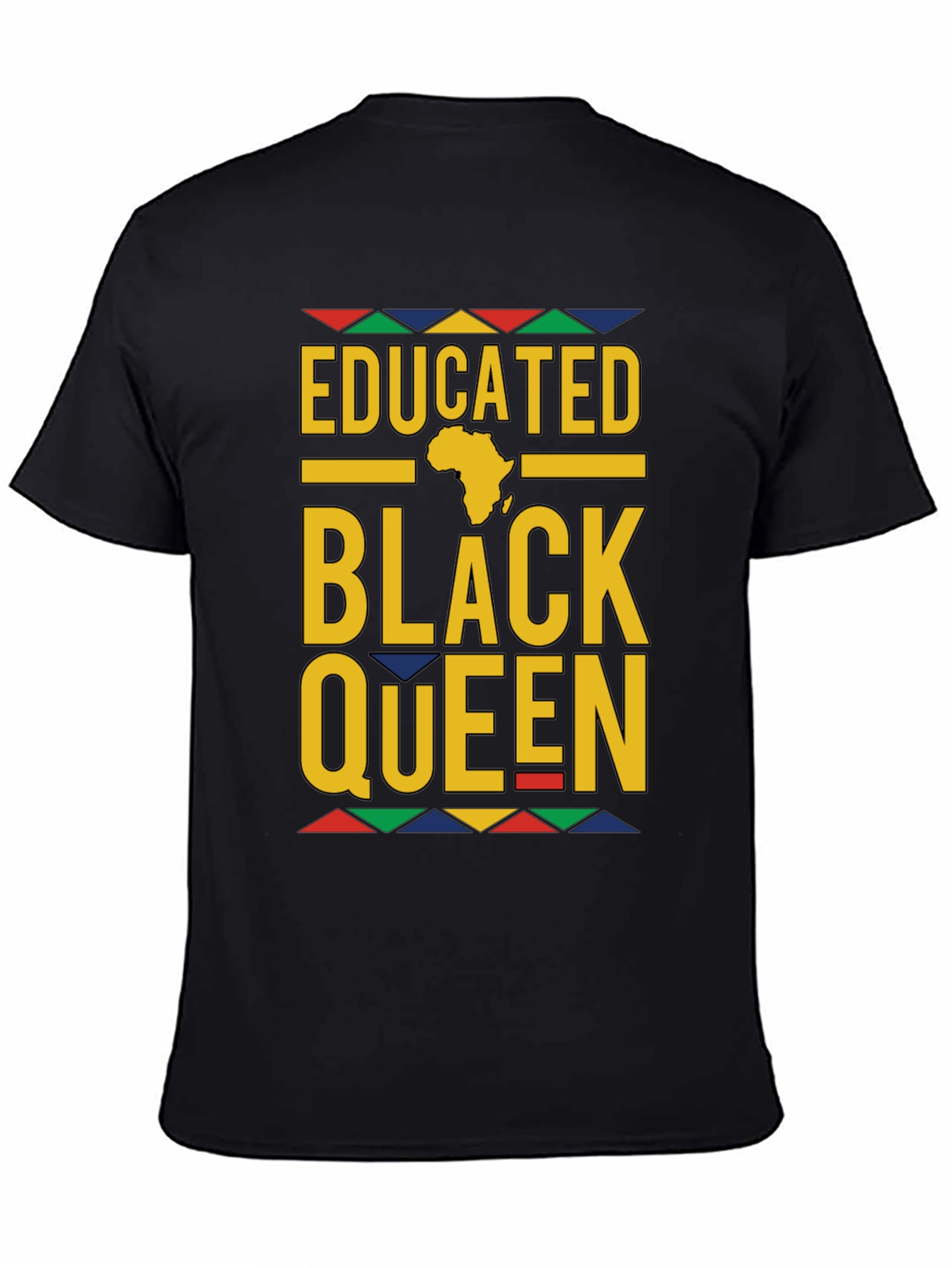 Educated Black Queen Graphic Tee - Stylish Pride
