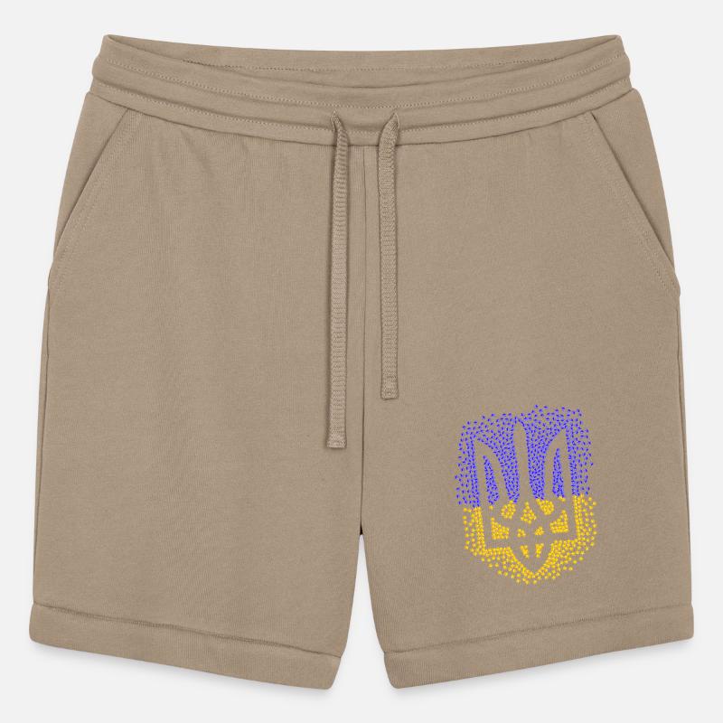 Ukrainian trident tryzub with scattering stars