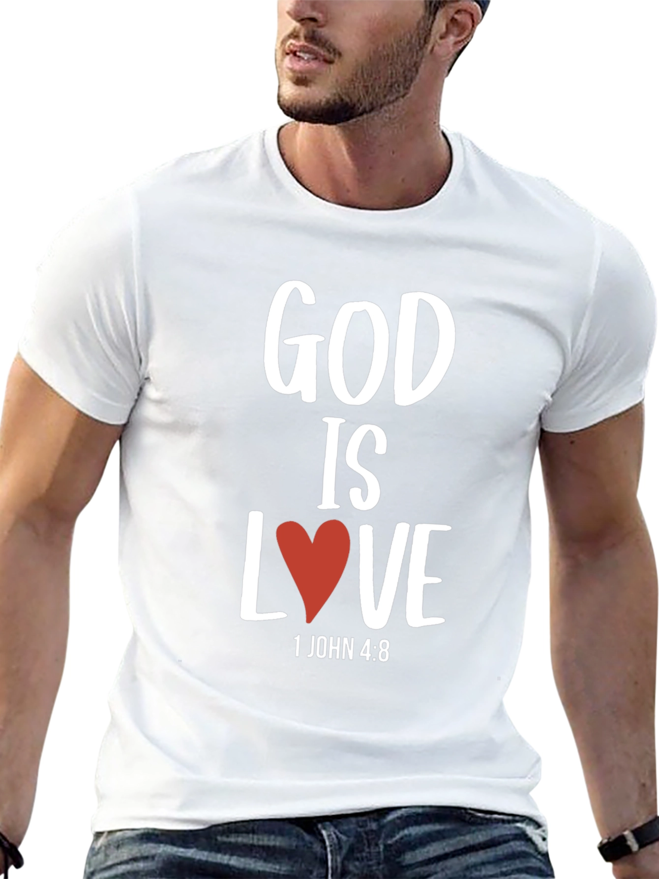God is Love T-Shirt Christian Verse Graphic Tee