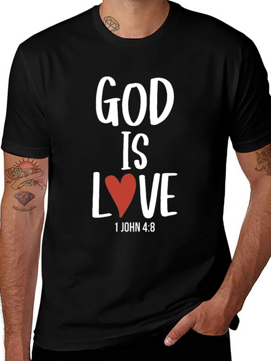 God is Love T-Shirt Christian Verse Graphic Tee