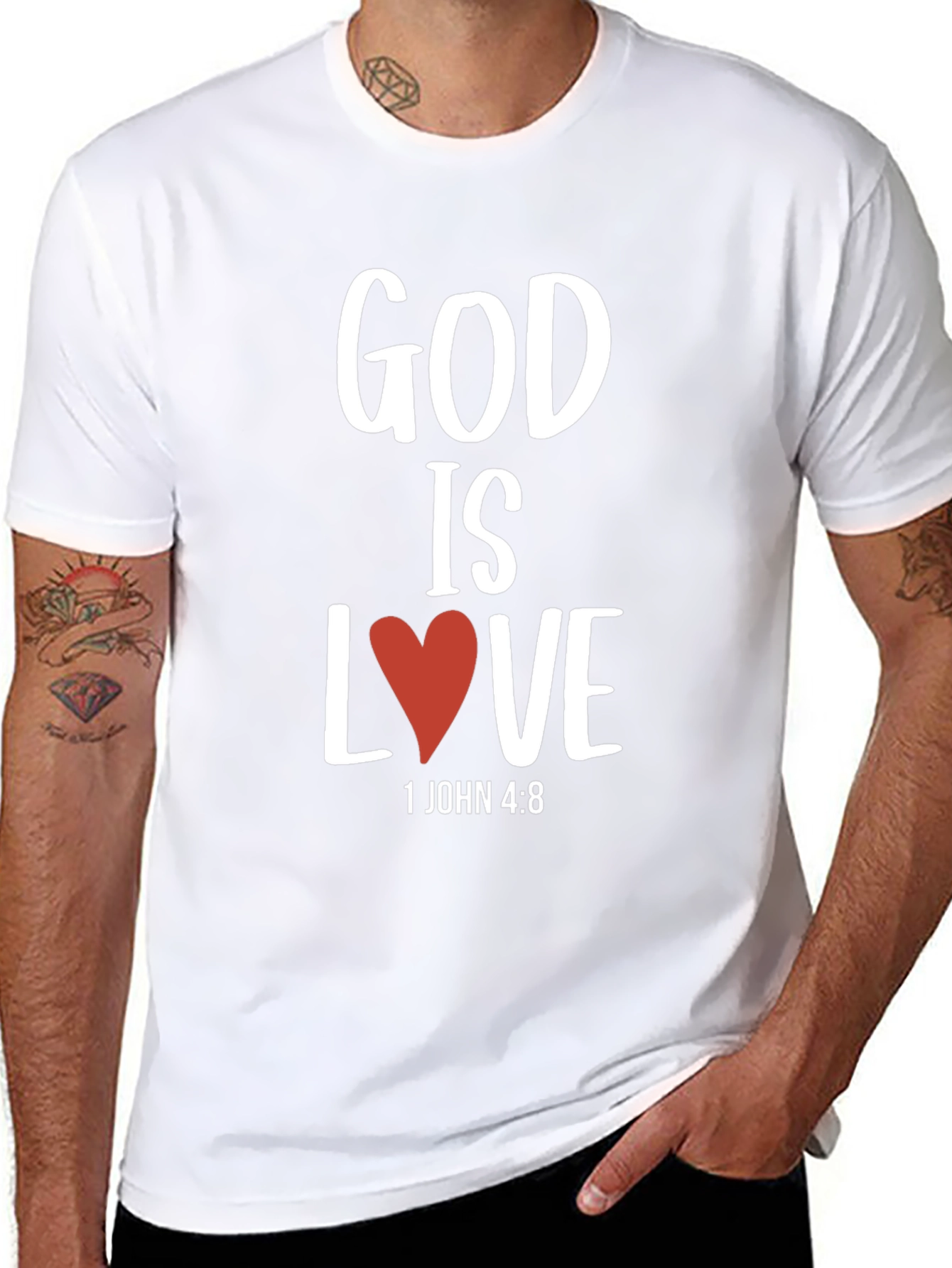 God is Love T-Shirt Christian Verse Graphic Tee