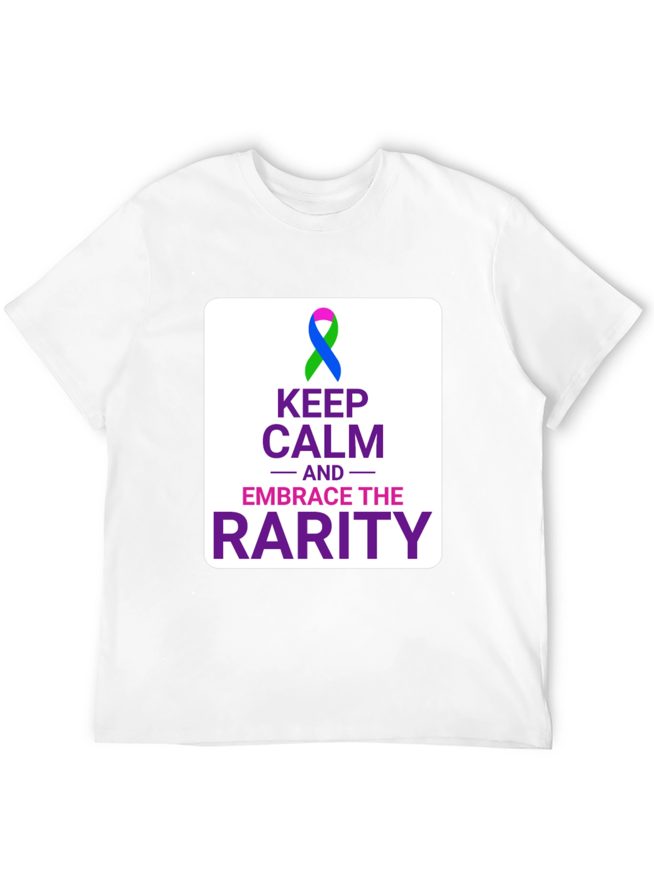 Keep Calm Embrace the Rarity Black Tee
