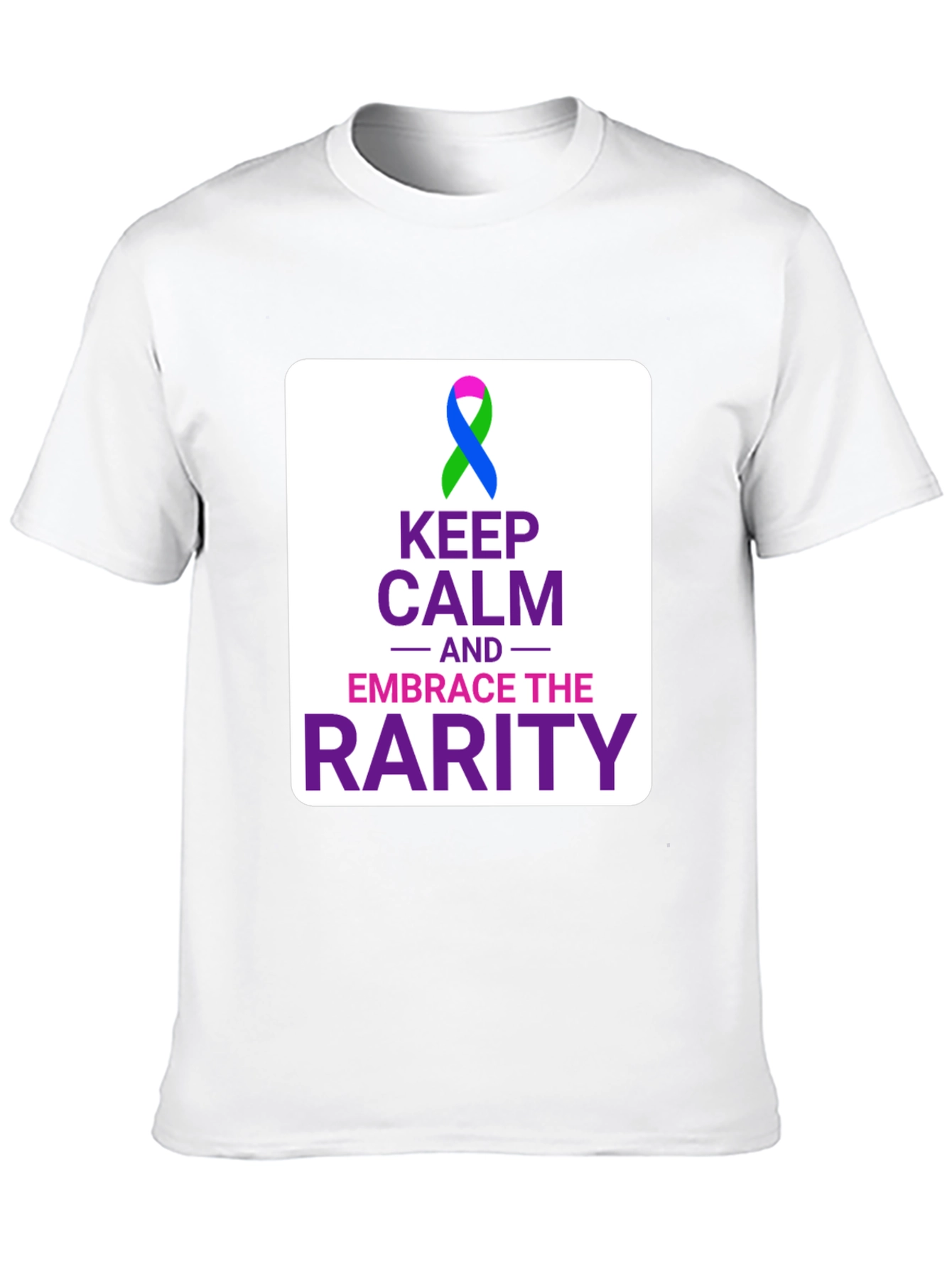 Keep Calm Embrace the Rarity Black Tee