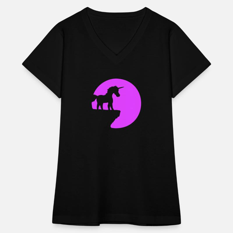 Unicorn Cliff Moon Mountain Night Sweet Silhouette