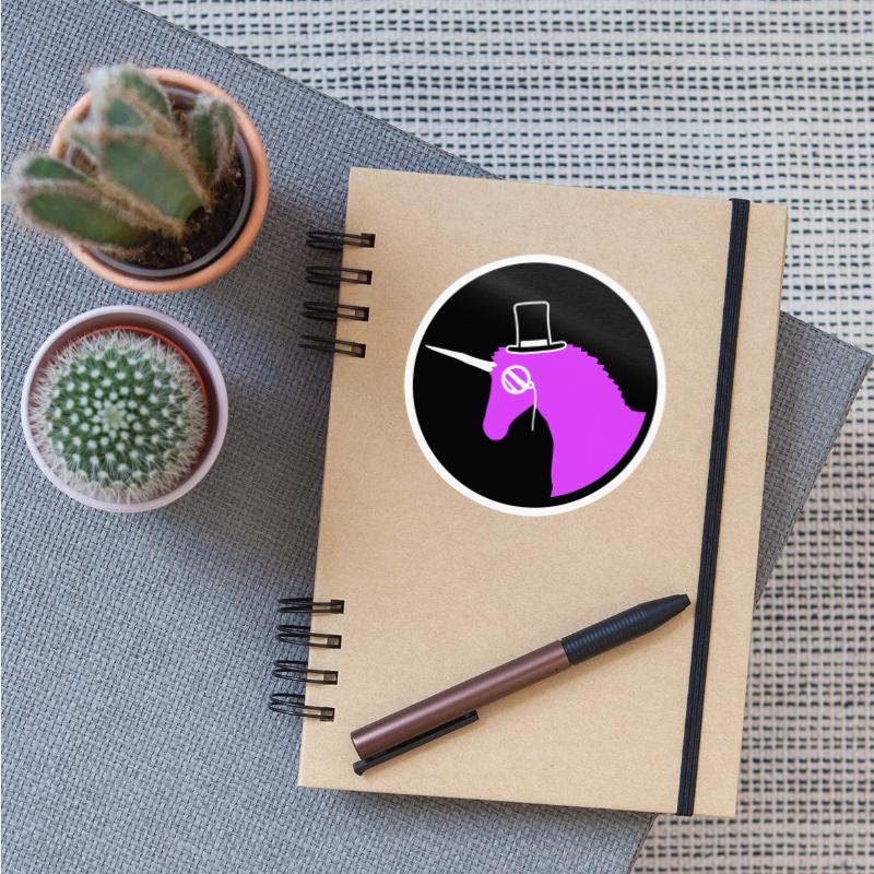 Unicorn Sir Gentleman Mr. Rich Monocle Top Hat Fun