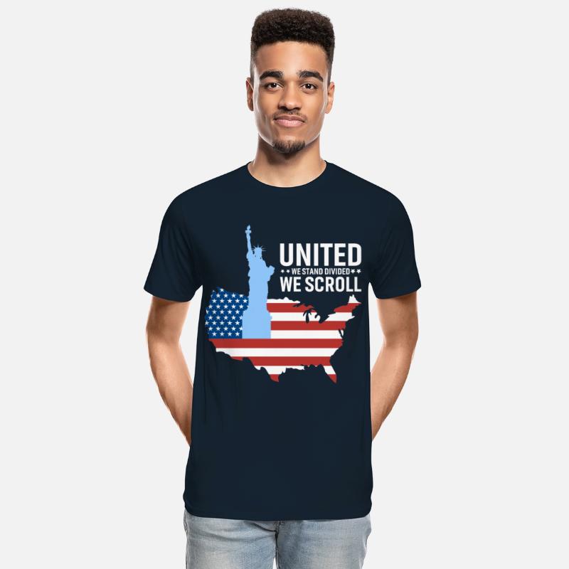 United We Stand Divided We Scroll Tshirt