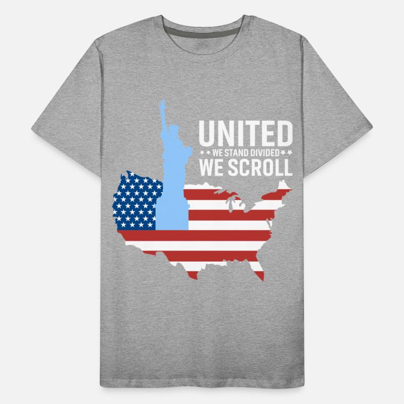 United We Stand Divided We Scroll Tshirt