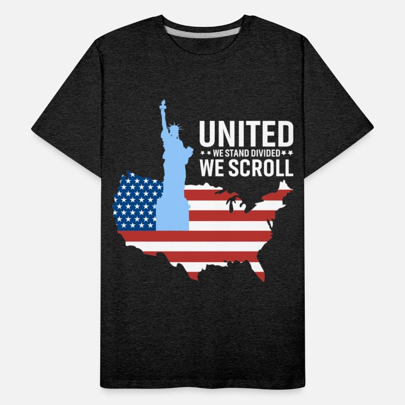 United We Stand Divided We Scroll Tshirt