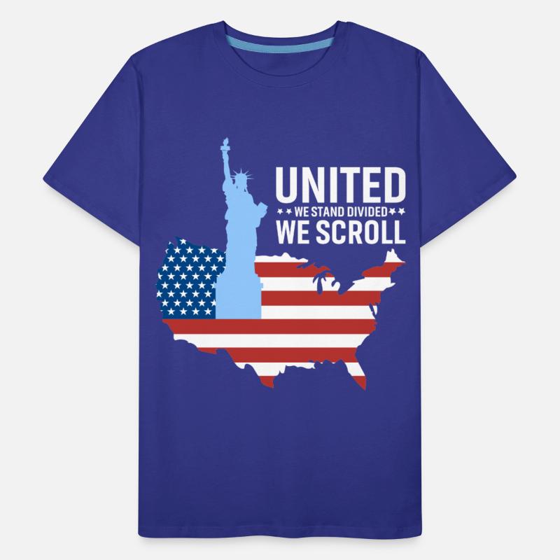 United We Stand Divided We Scroll Tshirt