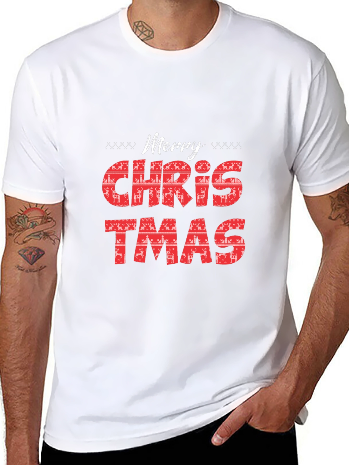 Merry Christmas Graphic Tee - Holiday Style