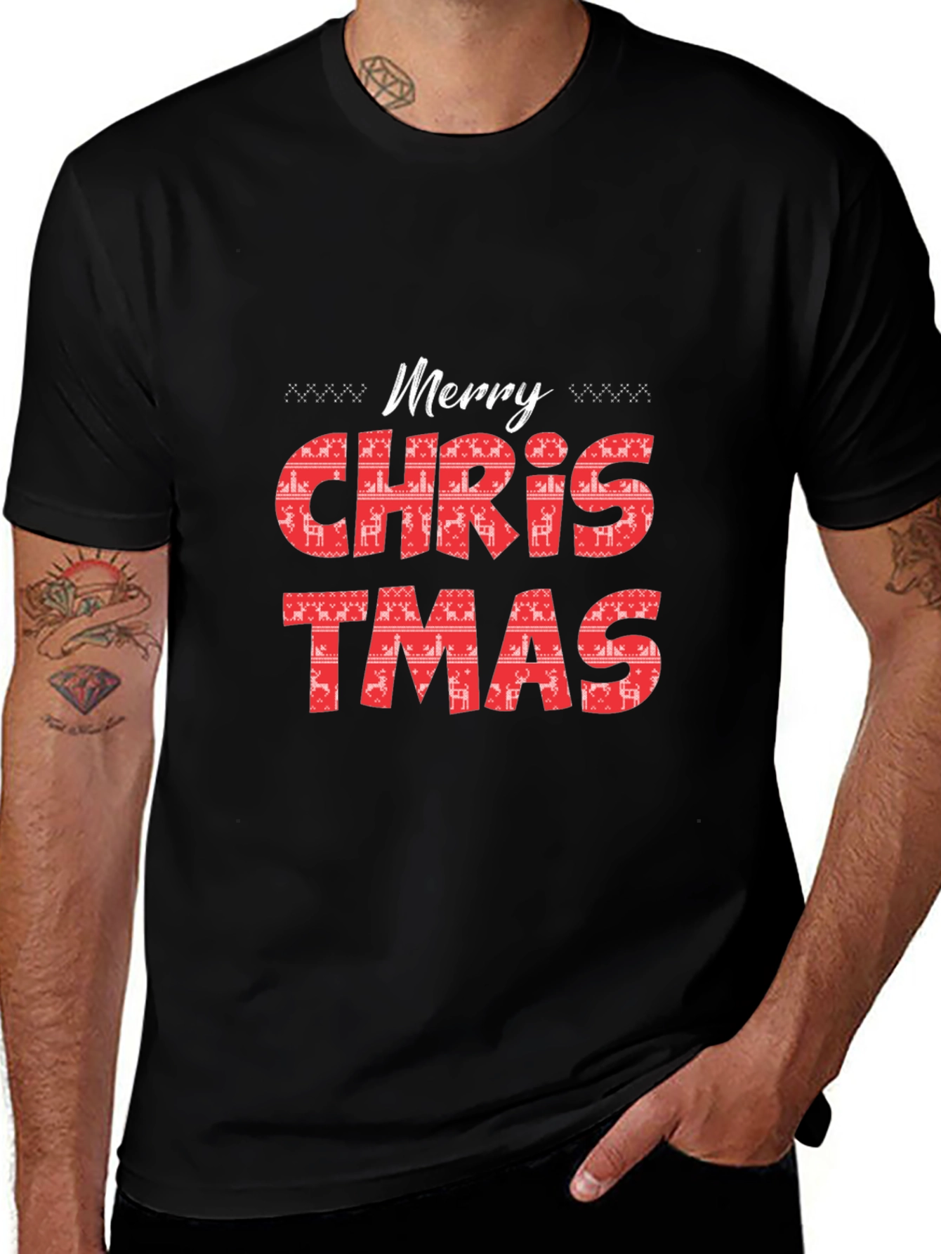 Merry Christmas Graphic Tee - Holiday Style
