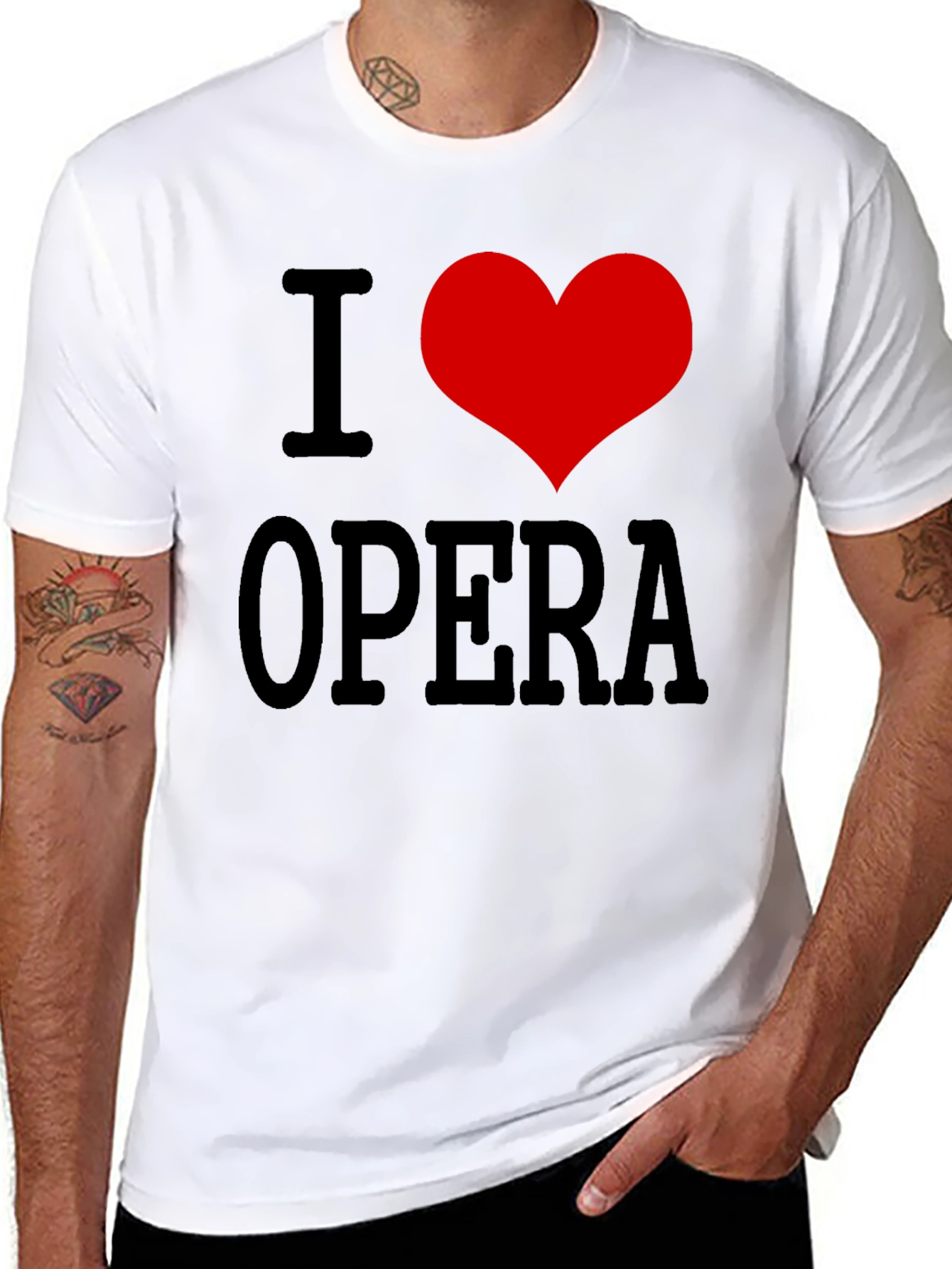 I Heart Opera Black T-Shirt