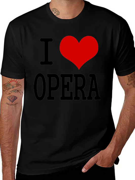 I Heart Opera Black T-Shirt
