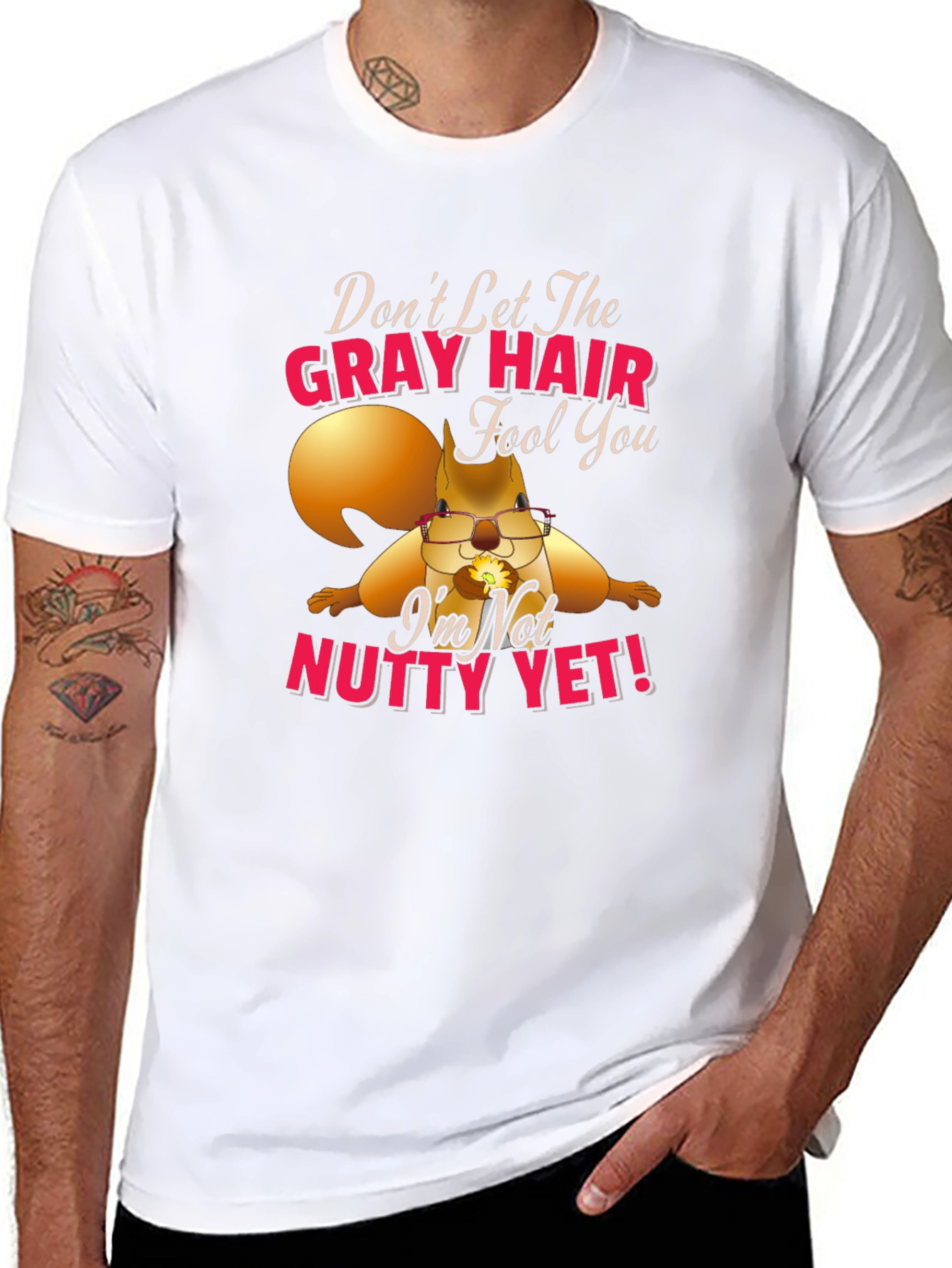 Gray Hair Nutty Squirrel T-Shirt
