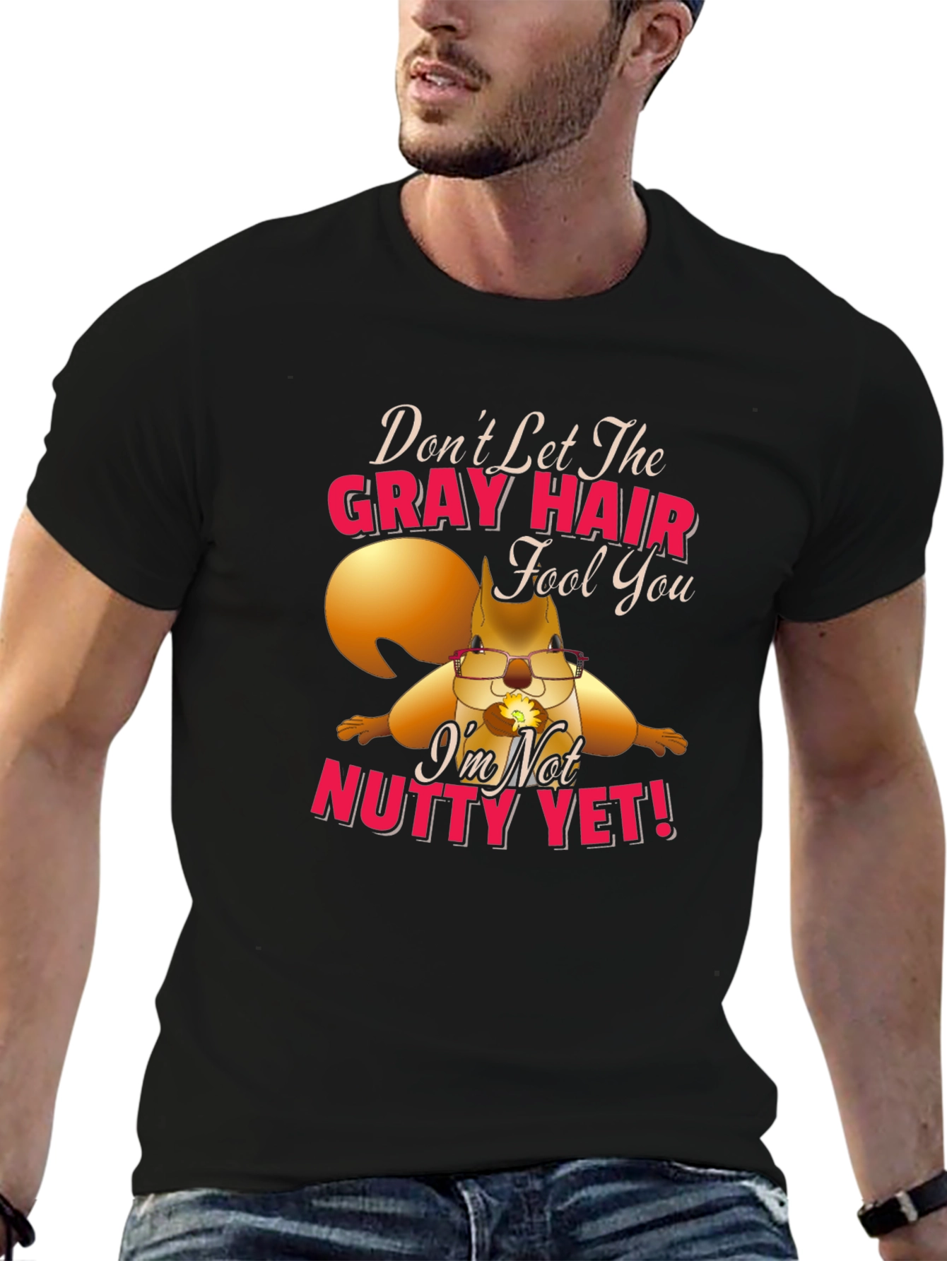 Gray Hair Nutty Squirrel T-Shirt