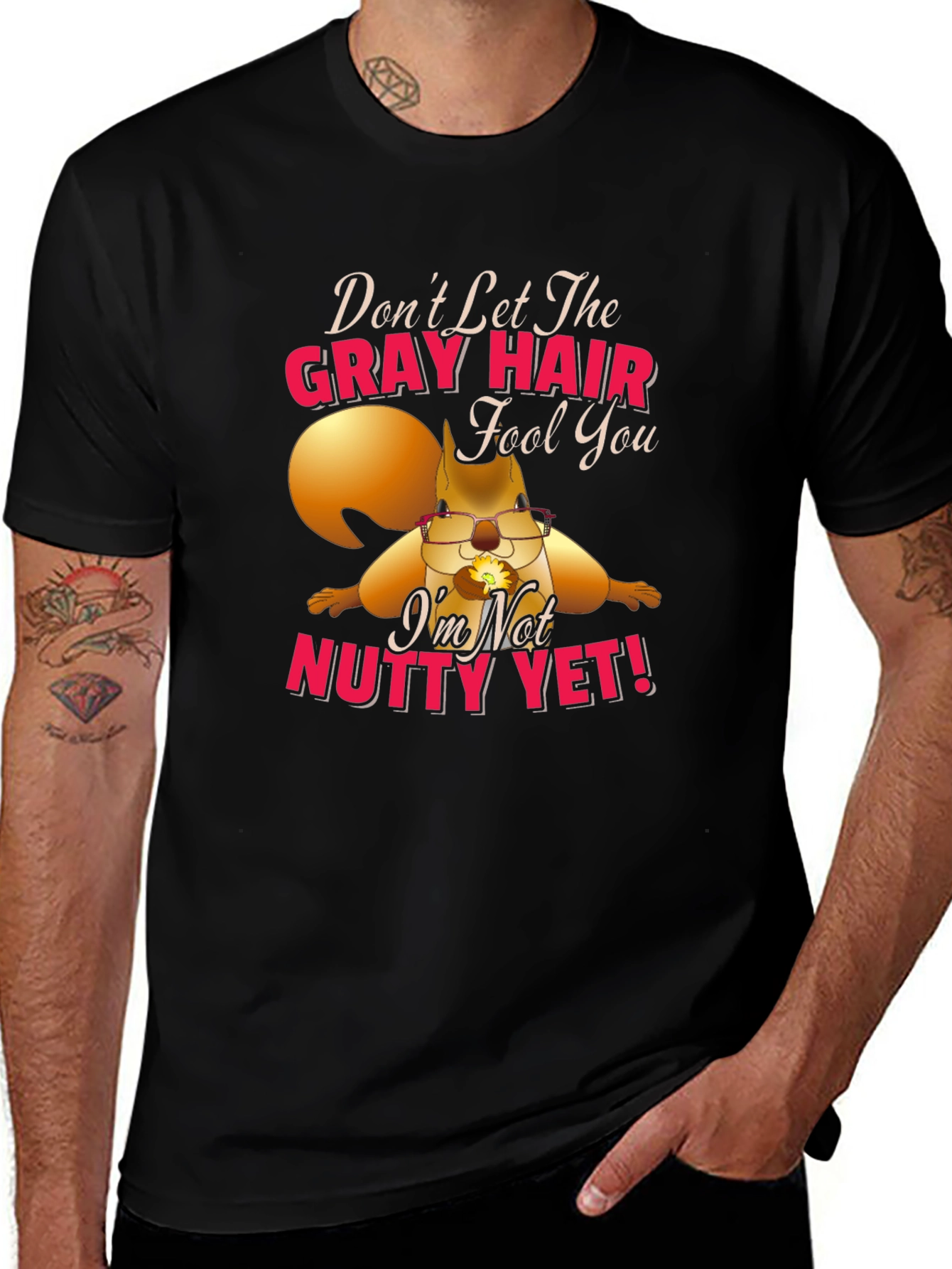 Gray Hair Nutty Squirrel T-Shirt