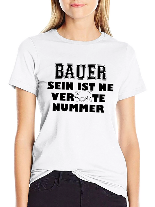 Bauer Pig Graphic Tee - Black Casual T-Shirt