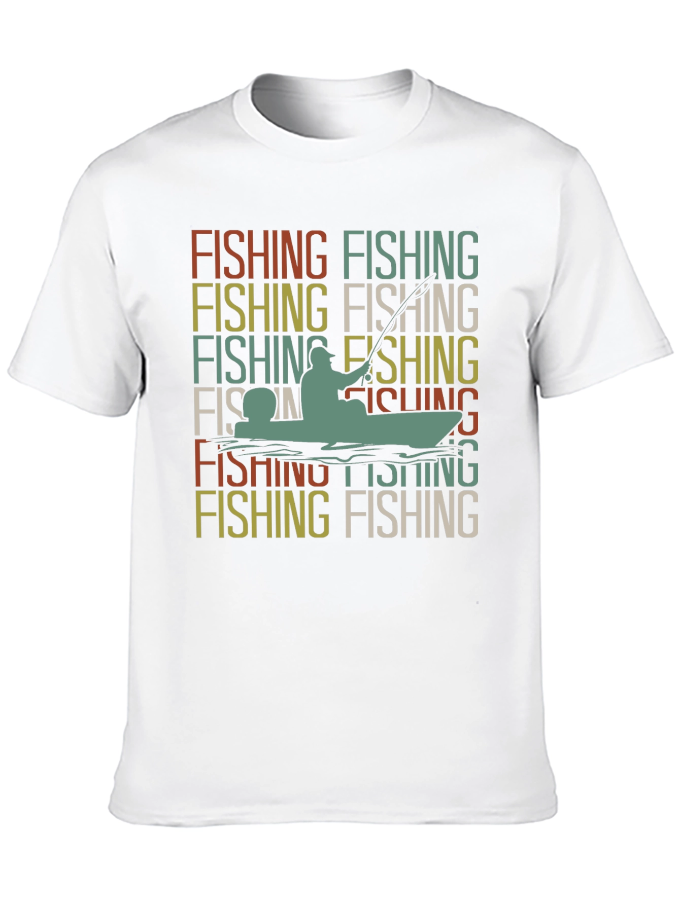 Fishing Retro Graphic T-Shirt