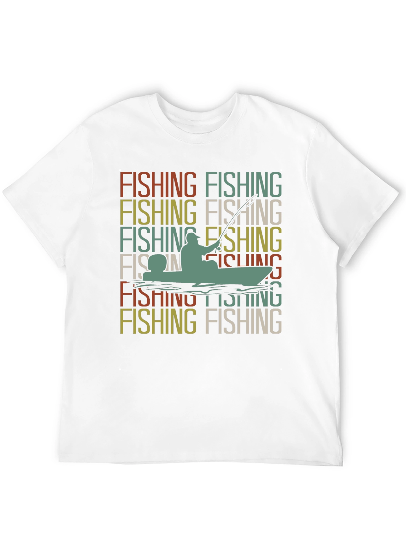 Fishing Retro Graphic T-Shirt