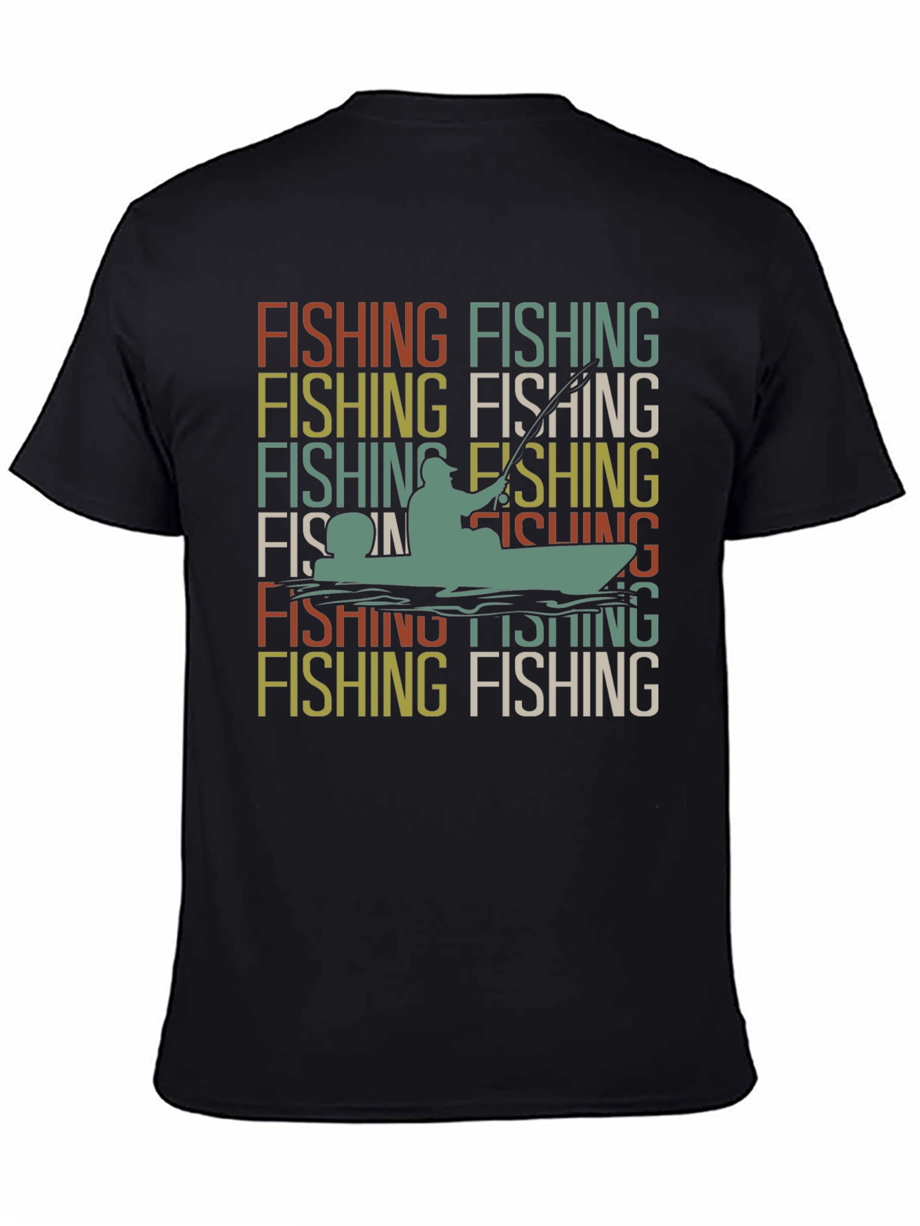Fishing Retro Graphic T-Shirt