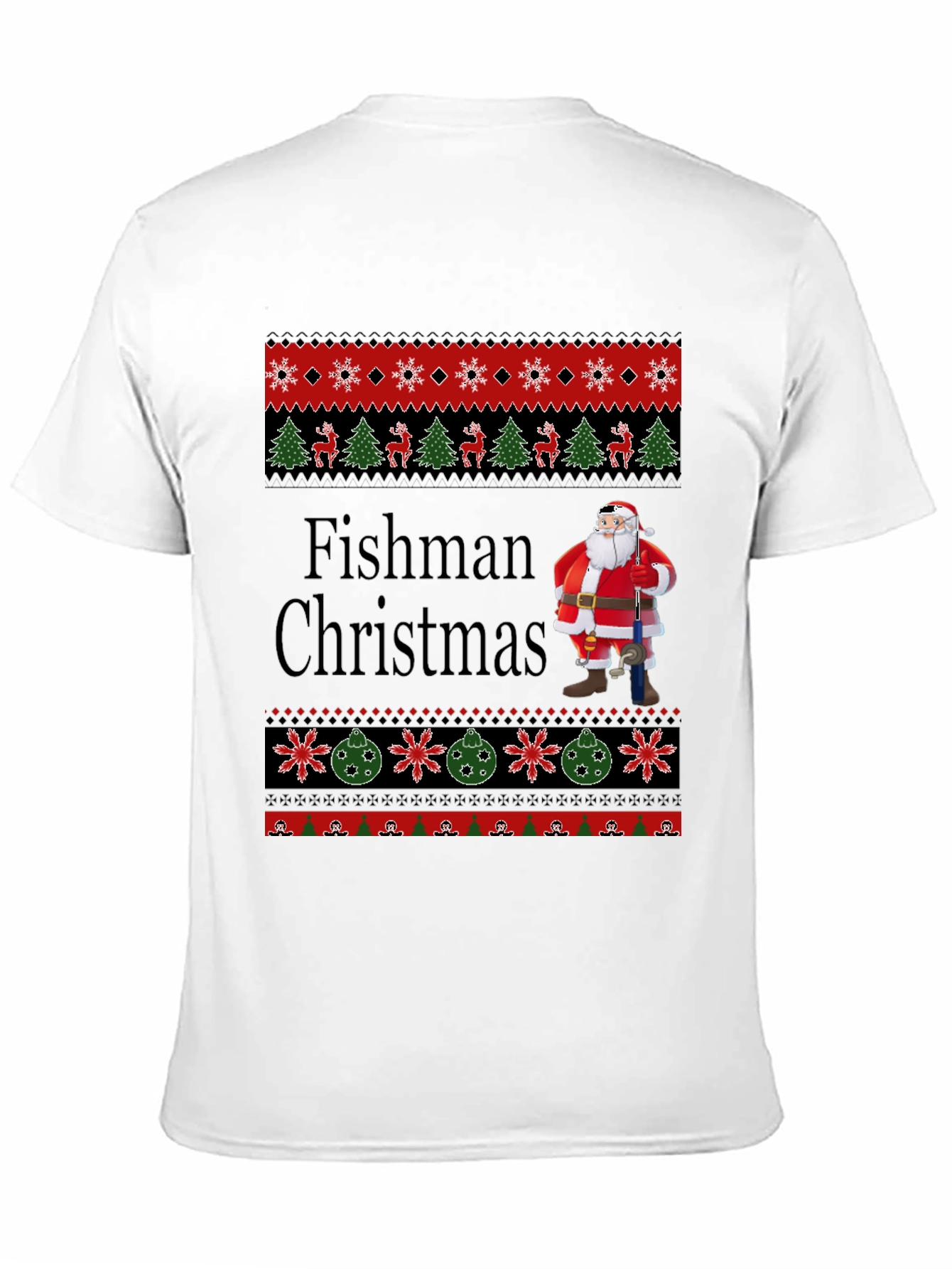 Fishman Christmas Ugly Sweater T-Shirt