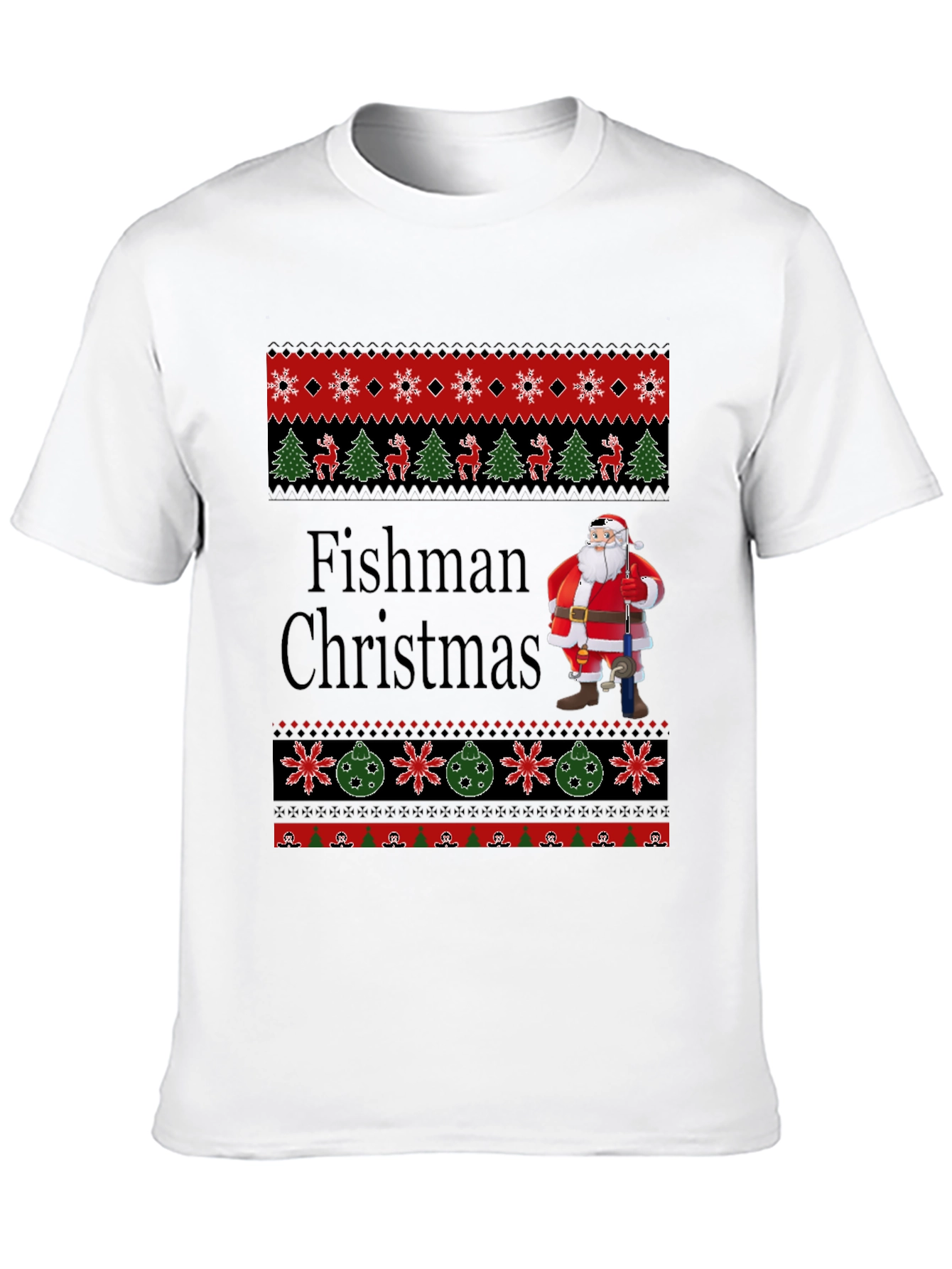 Fishman Christmas Ugly Sweater T-Shirt