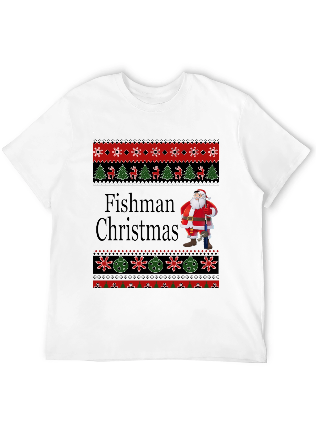 Fishman Christmas Ugly Sweater T-Shirt