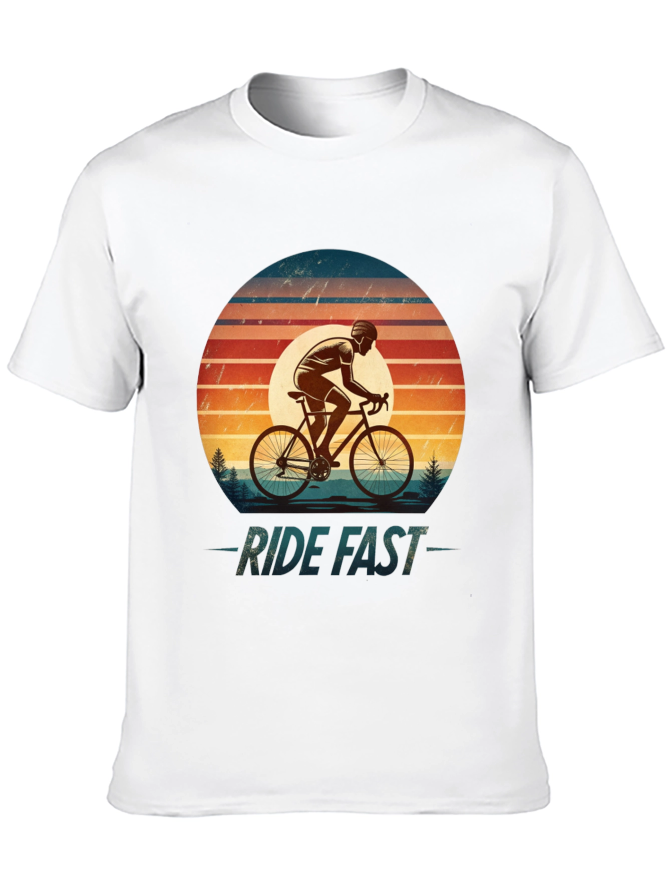 Ride Fast Retro Cycling T-Shirt