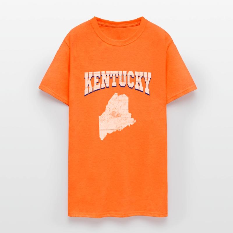 US America State Flag Land Map Maine