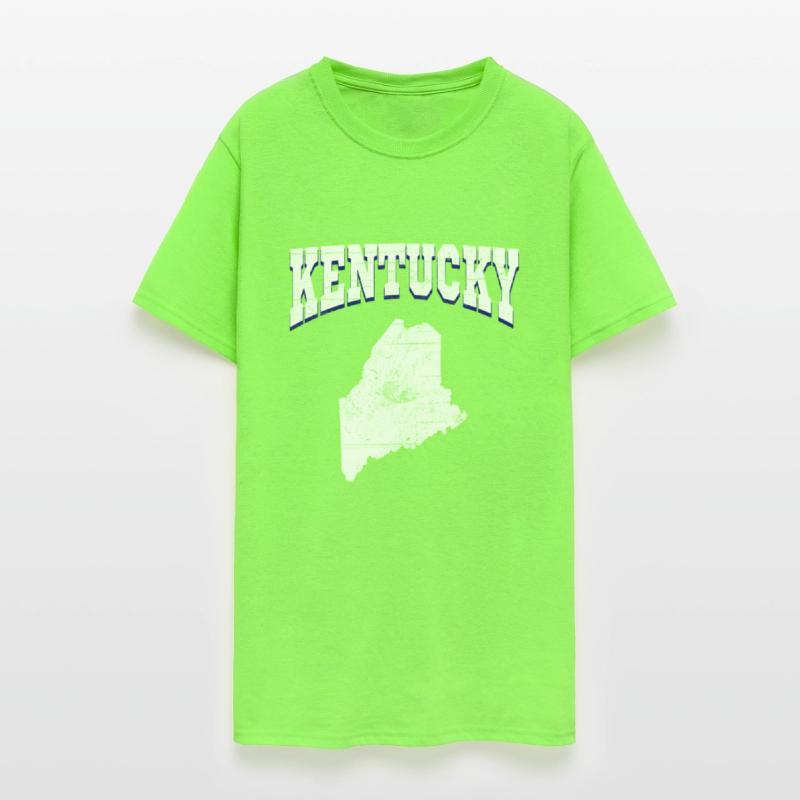 US America State Flag Land Map Maine