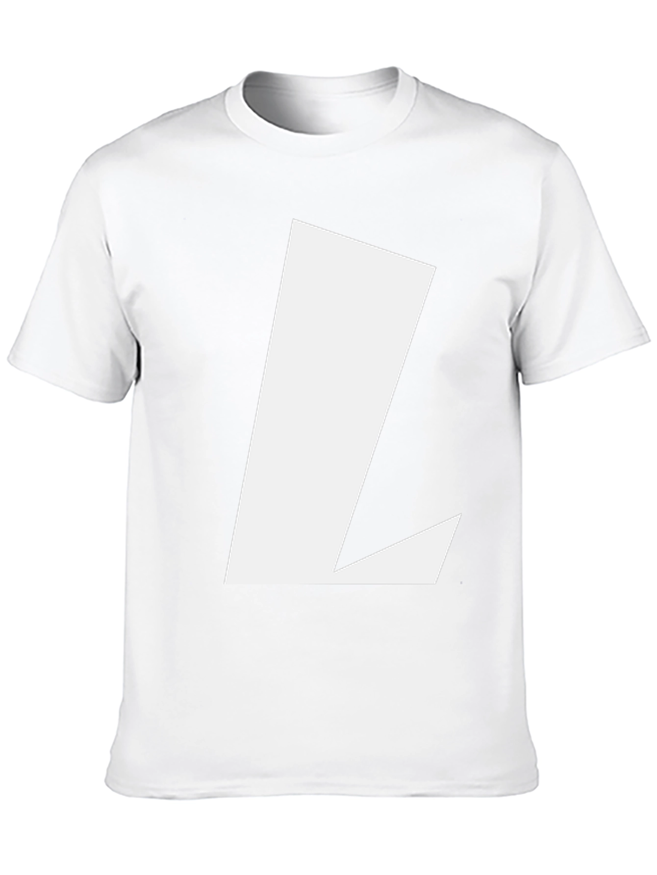 Bold Initial L Black T-Shirt - Casual Style