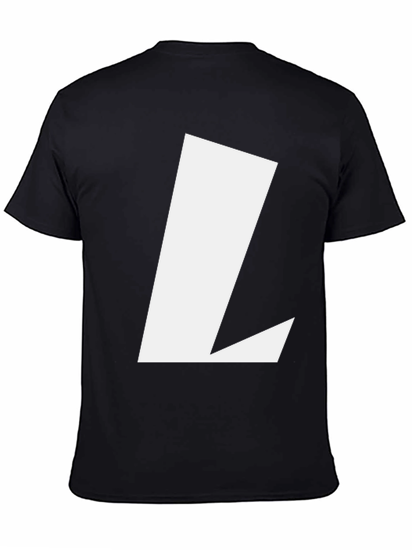 Bold Initial L Black T-Shirt - Casual Style