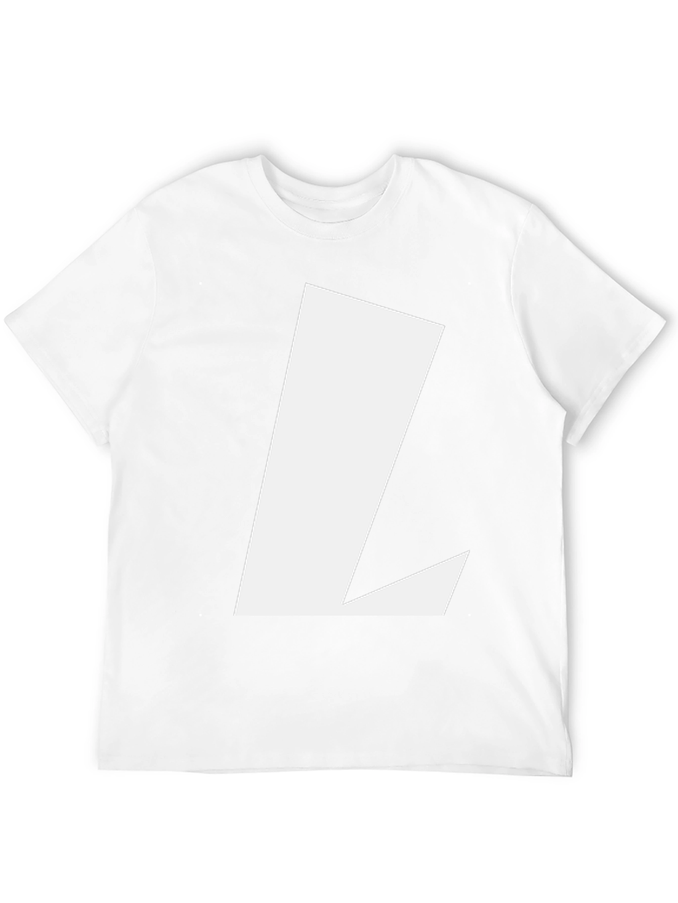 Bold Initial L Black T-Shirt - Casual Style