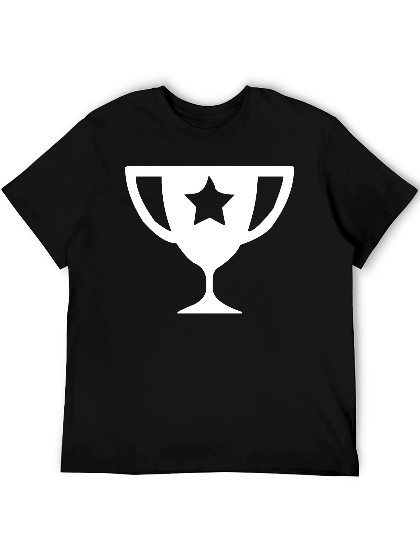 Star Trophy Graphic Tee - Black Cotton