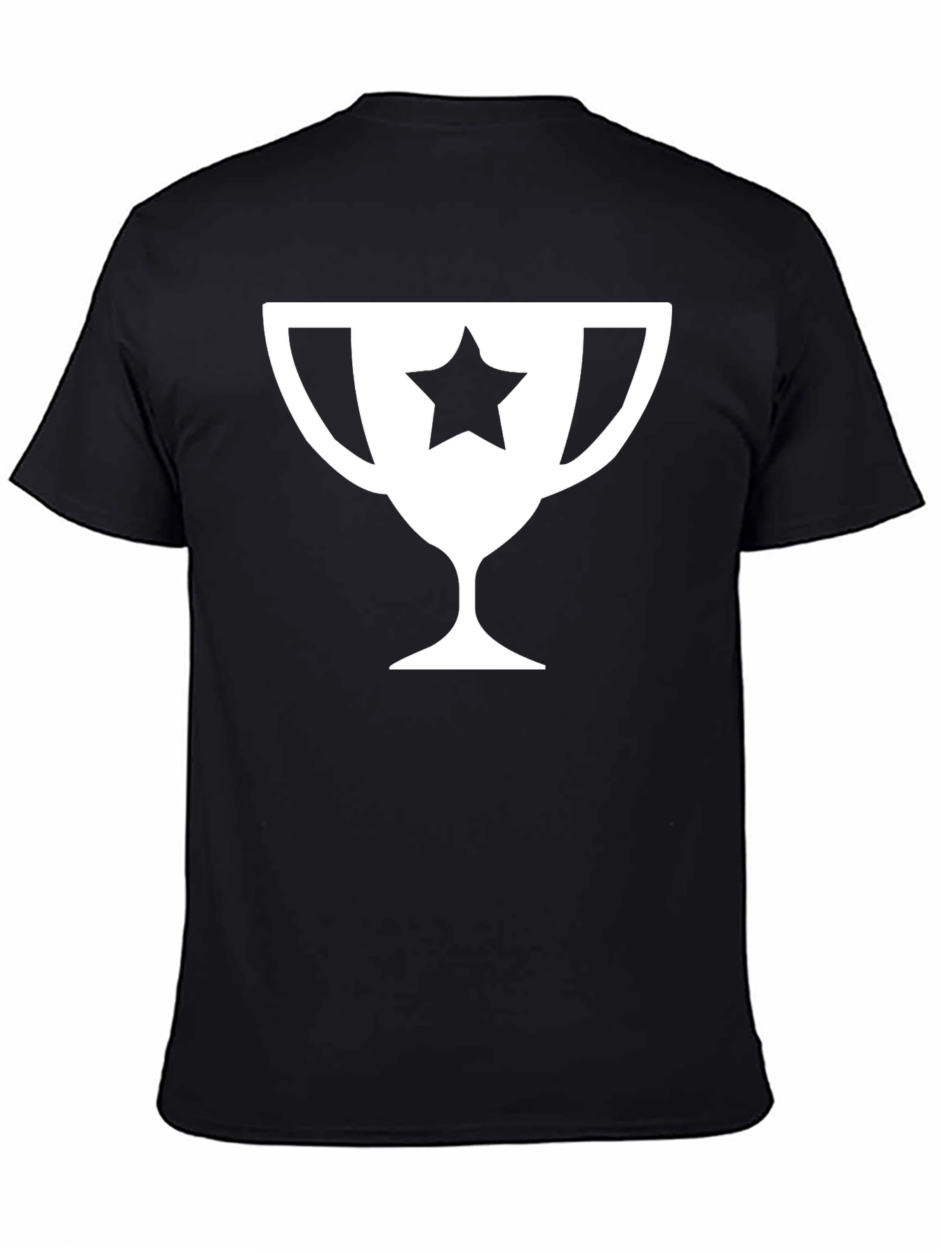 Star Trophy Graphic Tee - Black Cotton