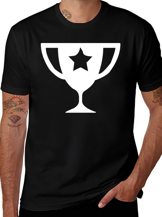 Star Trophy Graphic Tee - Black Cotton