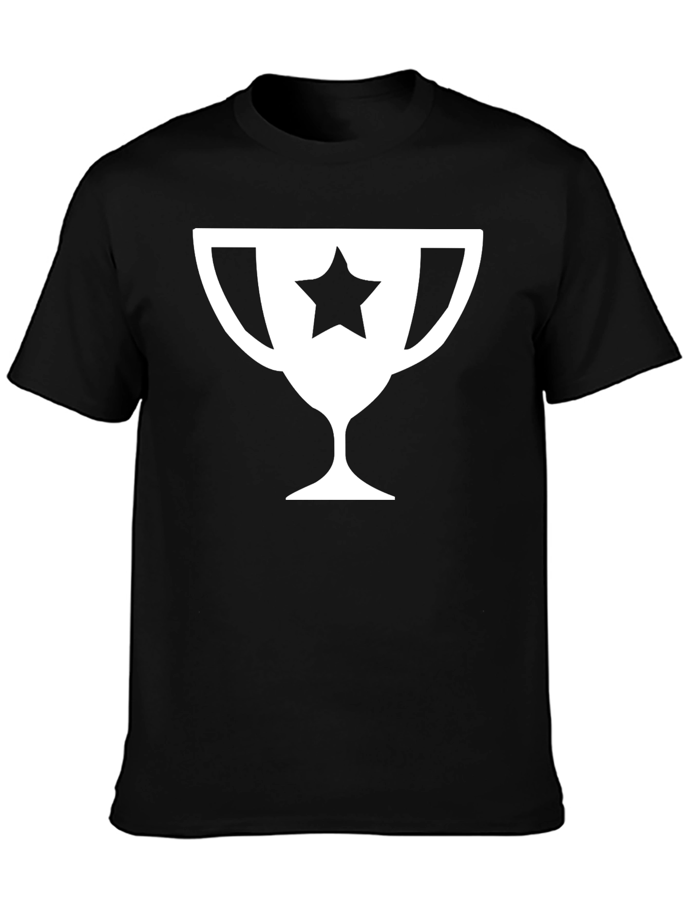 Star Trophy Graphic Tee - Black Cotton
